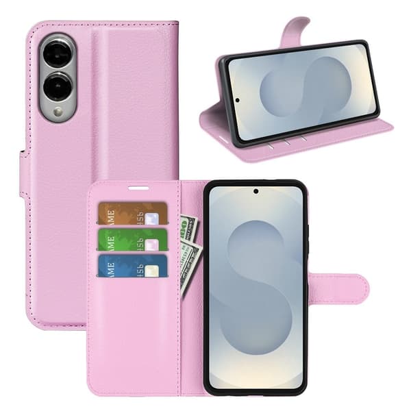 Classic Samsung Galaxy S25 Edge flip etui - Rosa