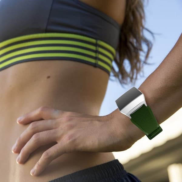 Fitbit Ionic Mjukt silikon klockband - Grön
