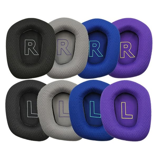 1Pair Replacement Earpads Logitech G733 / G335 Headphone Cushions Ear Covers - Blue