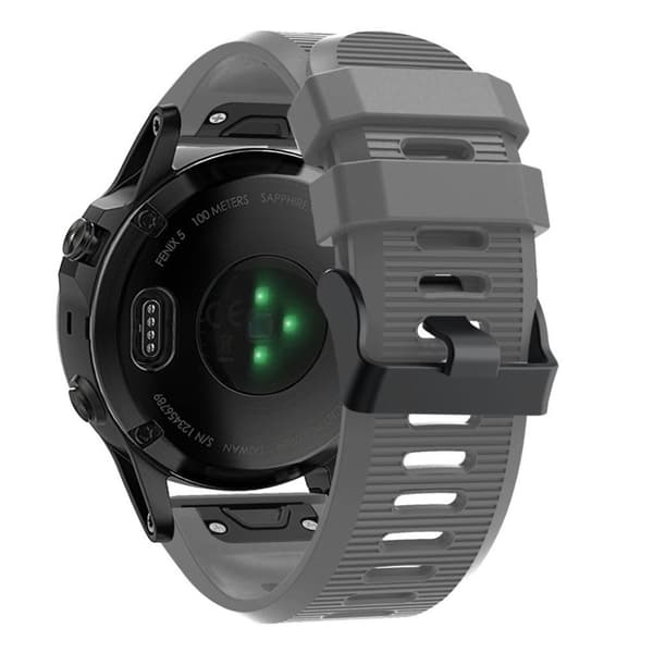 Garmin Fenix 5X Plus silikoneurrem - grå