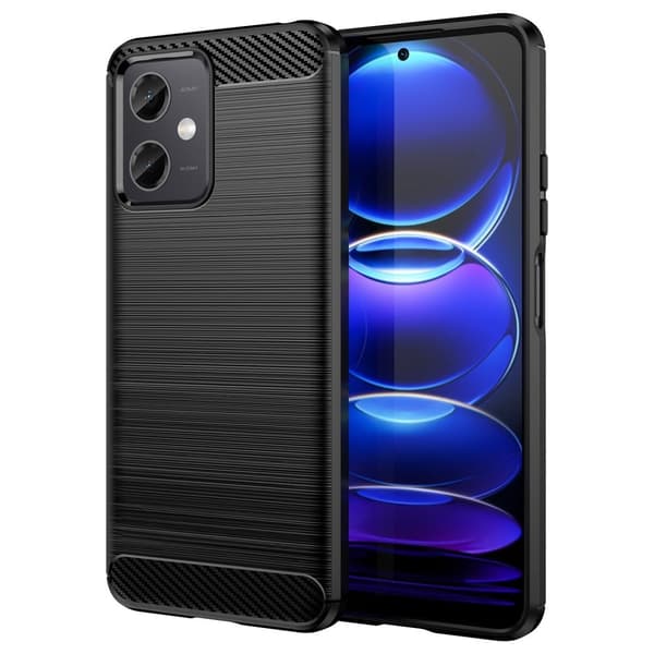 Carbon Flex Etui Xiaomi Redmi Note 12 - Svart