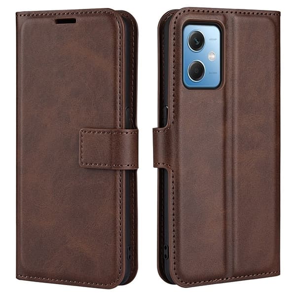 Læretui med Lommebok til Xiaomi Redmi Note 12 - Brun