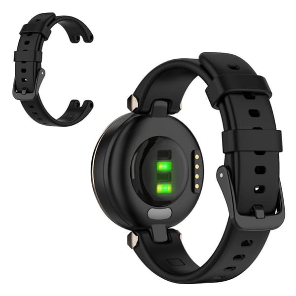 Silikoni yksivärinen kellonauha Garmin Lily - Musta
