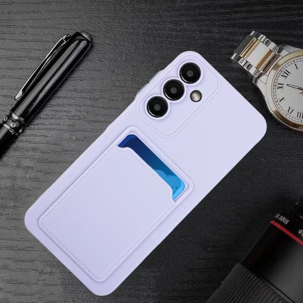 Kortholder cover til Samsung Galaxy A56 - Lilla