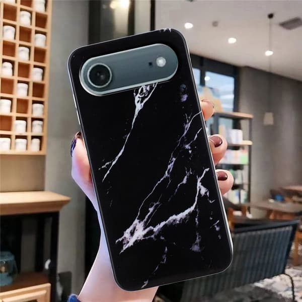 Marmordesign iPhone Air deksel - Svart