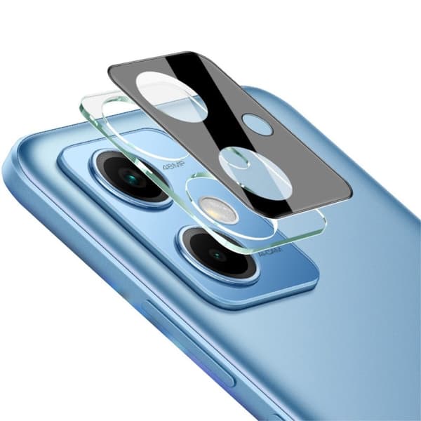 IMAK-kamerabeskyttelse af glas med objektivdæksel af akryl til Xiaomi Redmi Note 12 - Sort Udgave