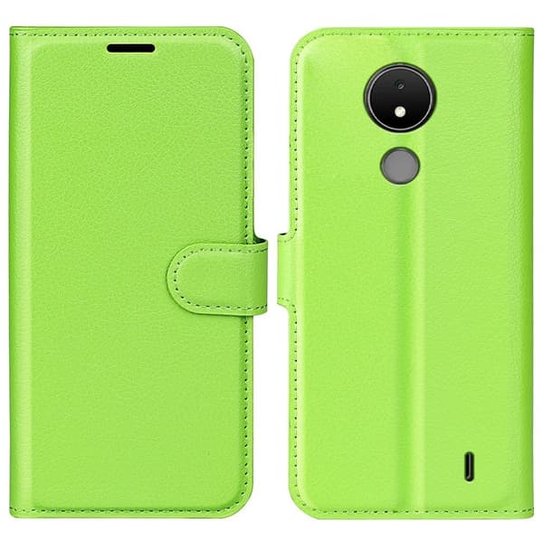 Klassisk Nokia C21 Flip Etui - Grøn