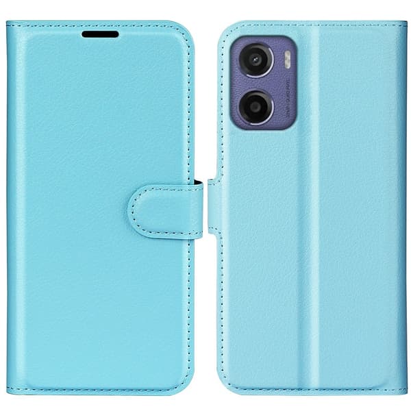 Classic Motorola Moto E15 flip etui - Blå