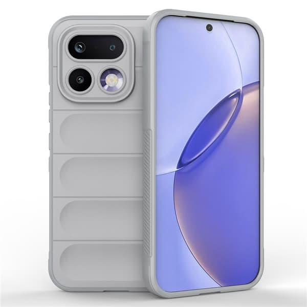 Mjukt greppformat Realme 16 Pro skal - Ljusgrå