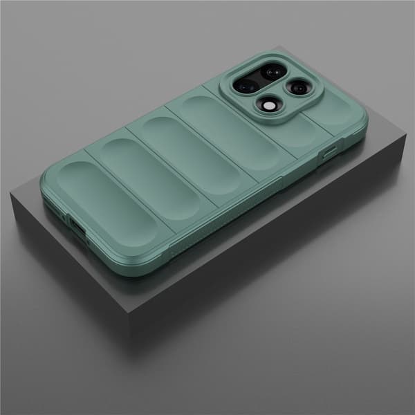 Blødt grebsformet OnePlus 15 cover - Grøn