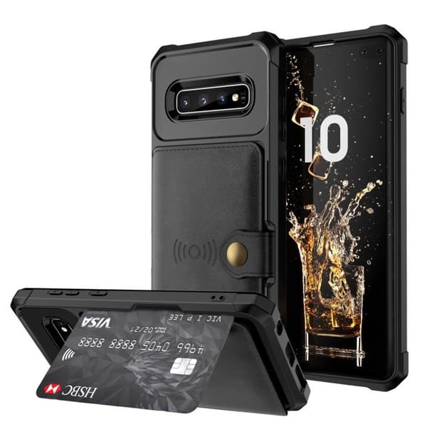 Samsung Galaxy S10e Plus Plånboksfodral - Svart