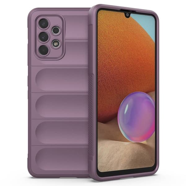 Mjukt greppformat Samsung Galaxy A32 skal - Lila