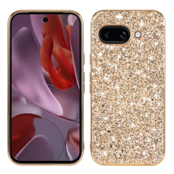 Glitter Google Pixel 9a cover - Guld