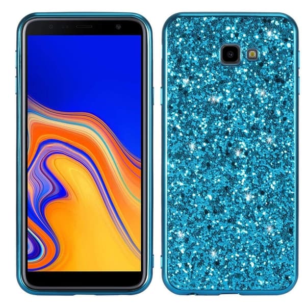 Glitter Samsung Galaxy J4 Plus (2018) skal - Blå
