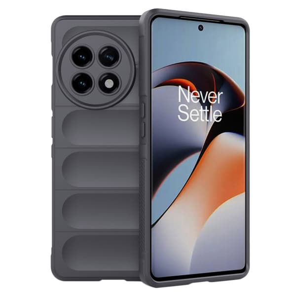 Blødt grebsformet cover til OnePlus 11R / OnePlus Ace 2 - Sølv/Grå