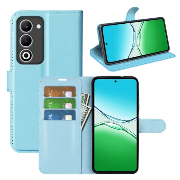 Classic Oppo A5 flip etui - Blå