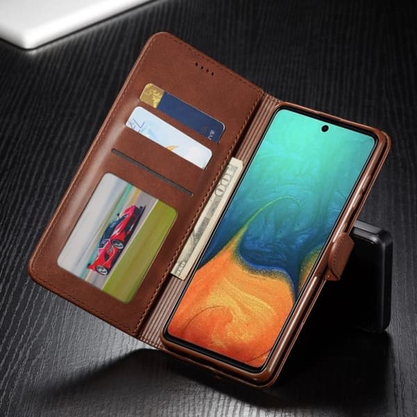 LC.IMEEKE Samsung Galaxy A51 5G Flip Etui - Kaffe
