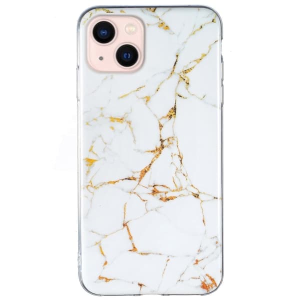 Marble iPhone 13 Etui - Hvit