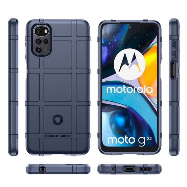 Rugged Shield Motorola Moto G22 deksel - Blå