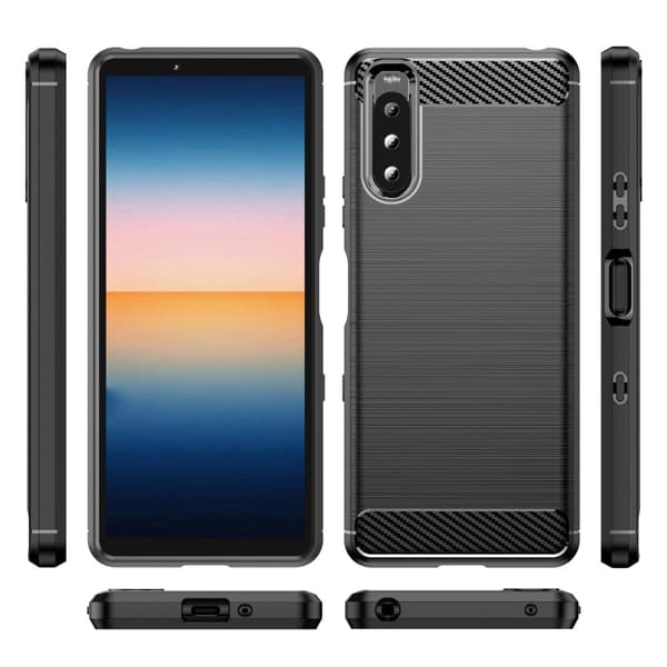 Carbon Flex Etui Sony Xperia 10 III Lite / 10 Iii - Sort