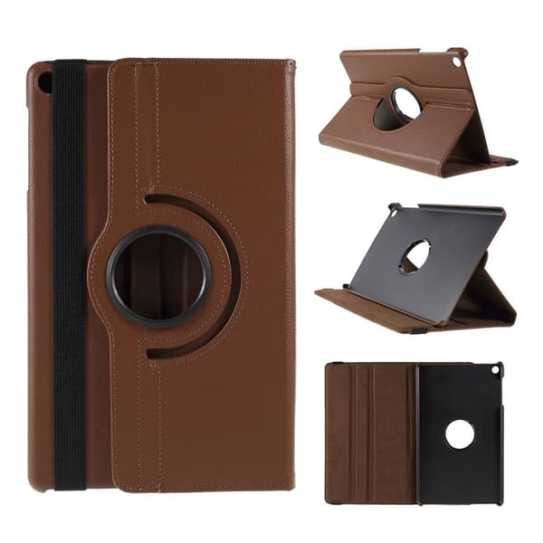 Samsung Galaxy Tab A 10.1 (2019) litchi lædercover - brun