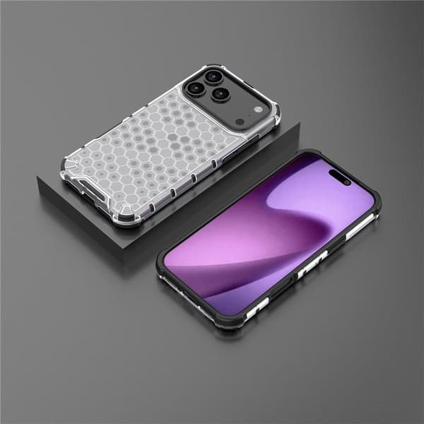 Bofink Honeycomb iPhone 17 Pro Max skal - Grå