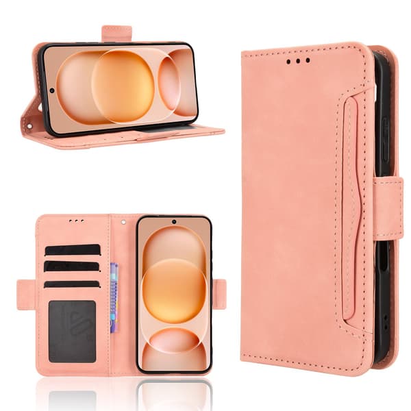 Modernt Honor Magic8 Pro Air fodral med plånbok - Rosa