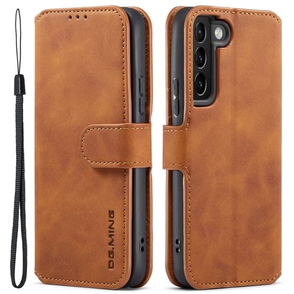 DG.Ming Samsung Galaxy S22 Retro Etui - Brun