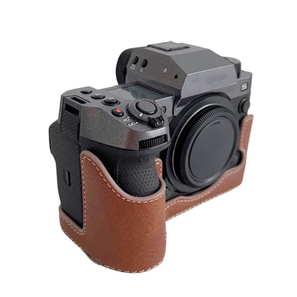 Fujifilm X-H2 läderöverdrag för halva kroppen - Brun