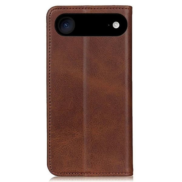 iPhone Air flip etui i ægte læder med pung - Kaffe
