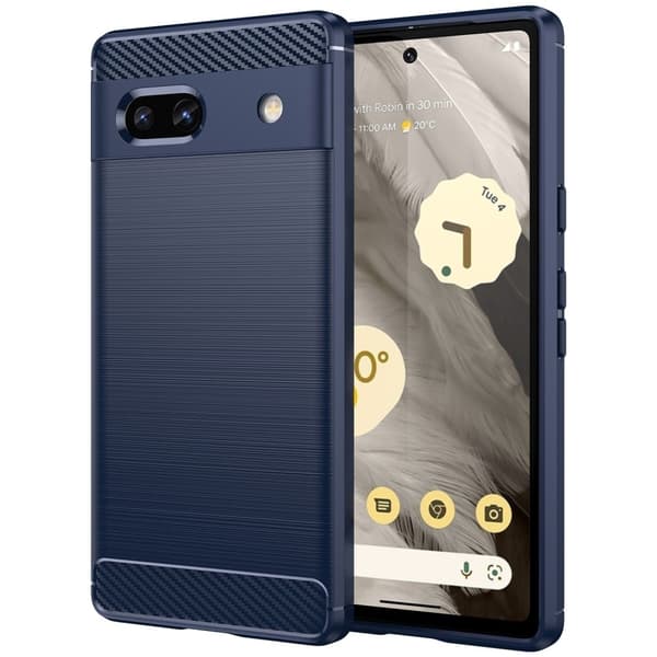 Carbon Flex Google Pixel 7a deksel - Blå