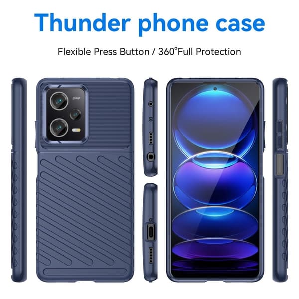 Thunder Xiaomi Redmi Note 12 Pro skal - Blå