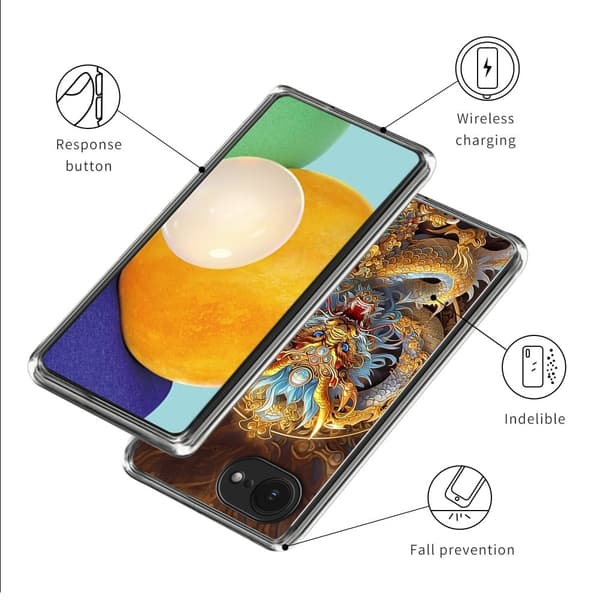 Vibe iPhone 16e -kansi - Lohikäärme