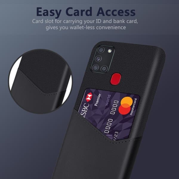 Bofink Samsung Galaxy A21s Card Cover - Sort