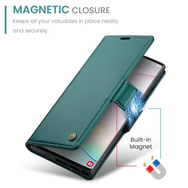 CaseMe Samsung Galaxy Note 10 Plus Smooth Etui - Grøn