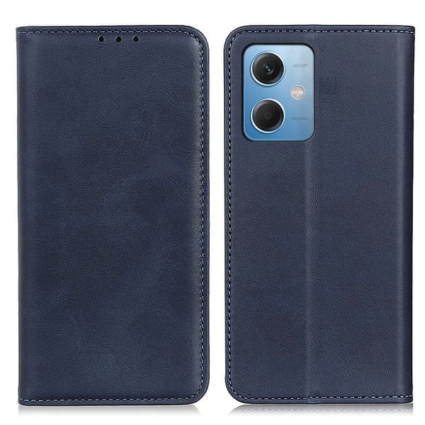 Äkta läder Xiaomi Redmi Note 12 fodral - Blå