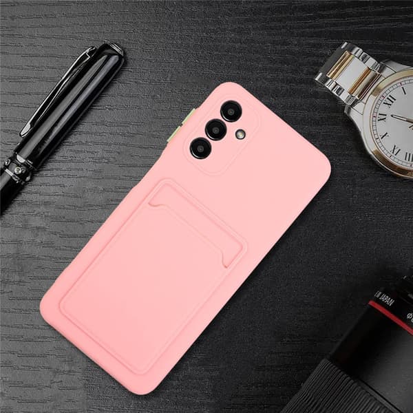 Kortholder cover til Samsung Galaxy A26 - Lyserød