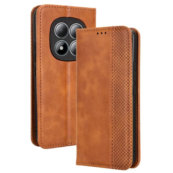 Xiaomi Redmi Note 15 Pro Plus læderetui med pung - Brun