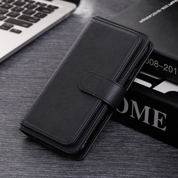 Samsung Galaxy A36 etui med pung & 10 kortpladser - Sort