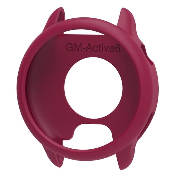 GarminActive 6 Watch Case Silicone Protective Frame Deksel - Vinrød