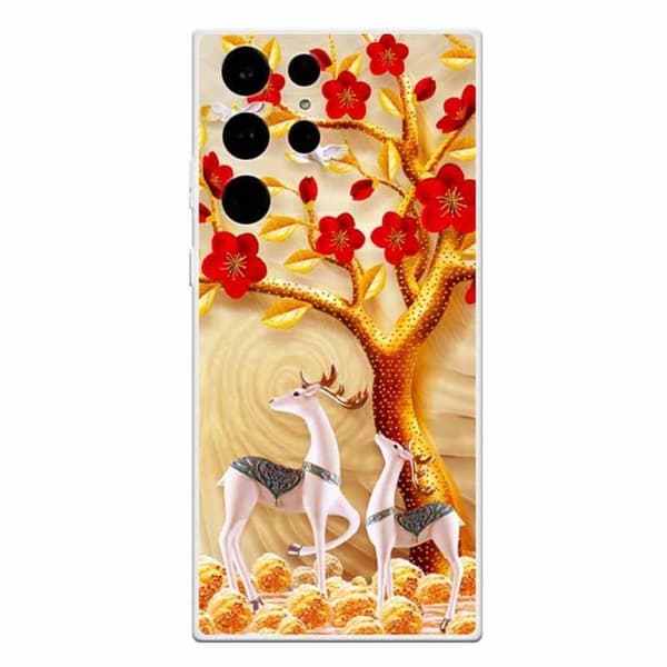 Deco Samsung Galaxy S23 Ultra Etui - Sika Deer