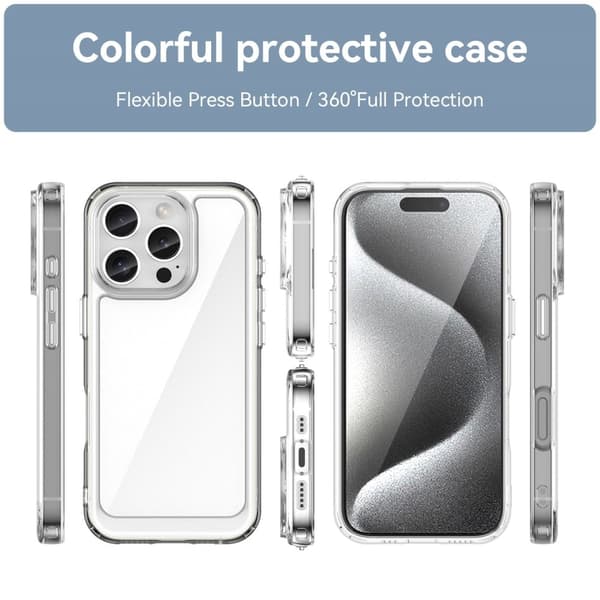 Blødt og mat iPhone 16 Pro cover - Transparent