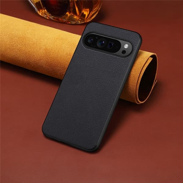 Matt og elegant Google Pixel 10 Pro / Google Pixel 10-deksel med struktur - Svart