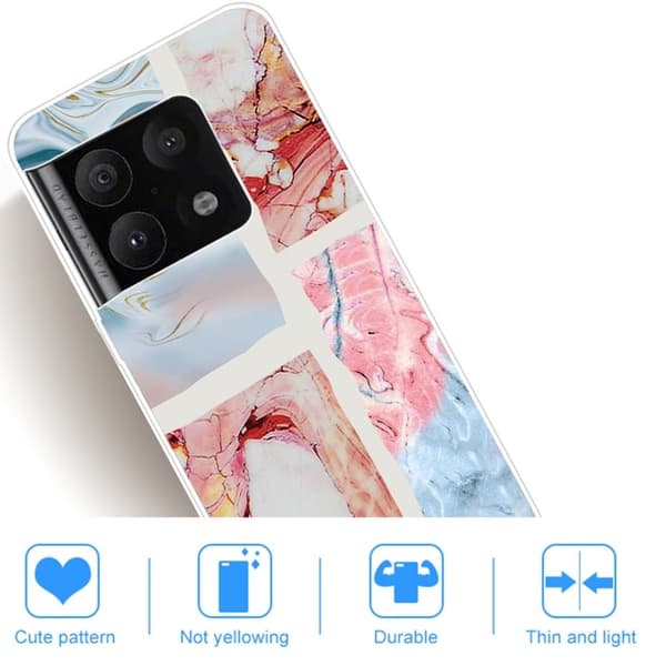 Marble OnePlus 10 Pro Etui - Bølget Marmor Tile