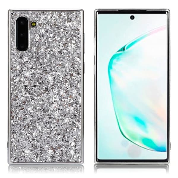 Glitter Samsung Galaxy Note 10 kuoret - Hopea