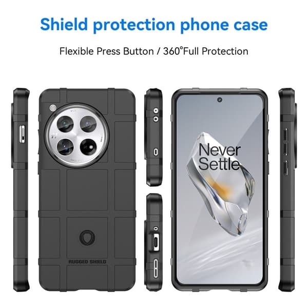 Rugged Shield OnePlus 12 cover - Sort