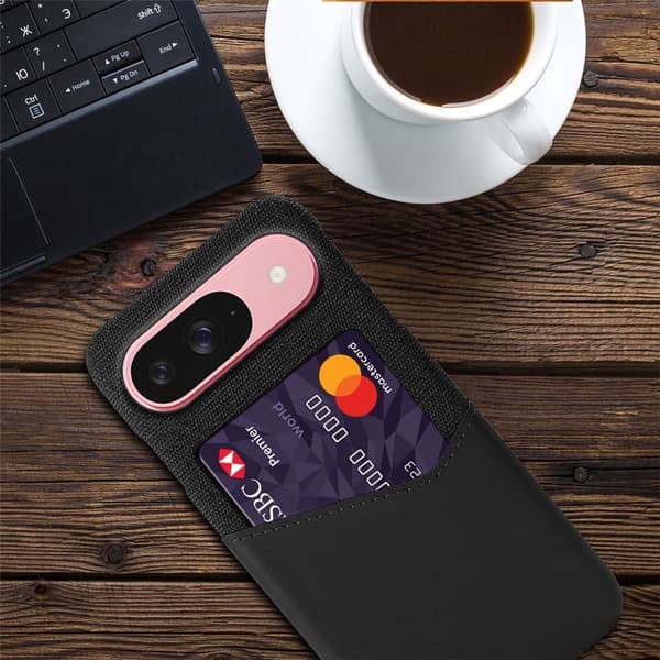 Bofink Google Pixel 10 Pro / Google Pixel 10 cover med kortholder - Sort