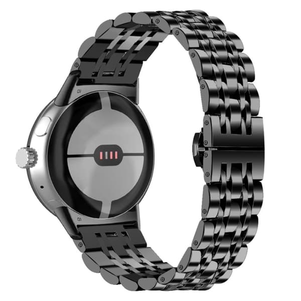 7 perler urrem i rustfrit stål til Google Pixel Watch - Sort