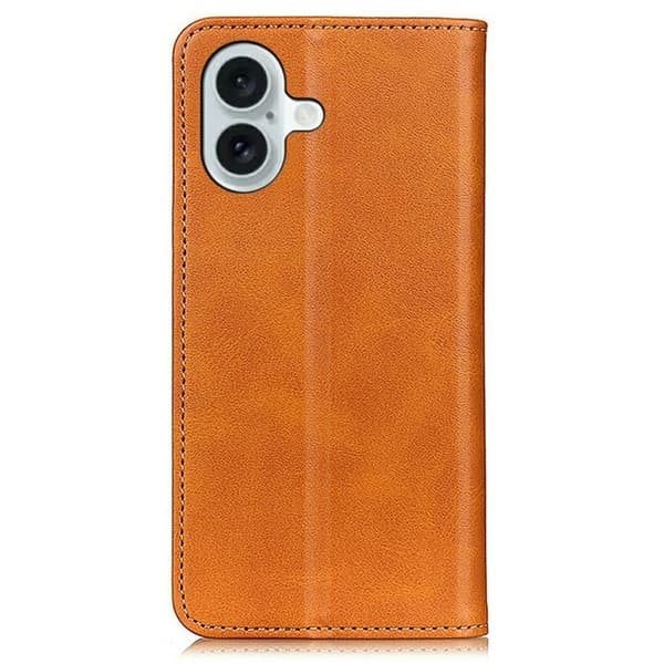 Äkta läder iPhone 17 fodral - Brun