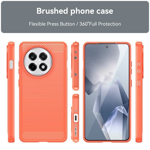 Carbon Flex Xiaomi Redmi Note 13R / OnePlus Ace 5 / OnePlus Ace 5 Pro deksel - Rød